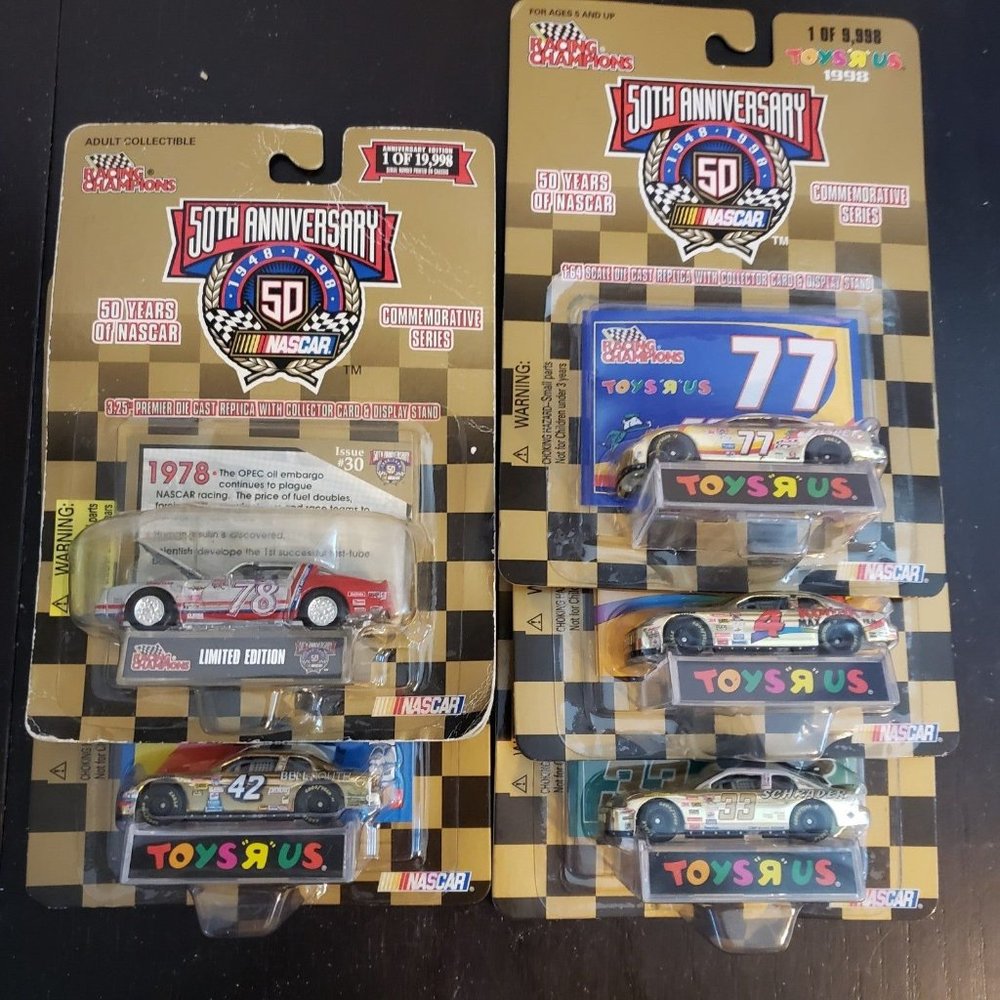 Nascar 50th Anniversary Commemorative Series set of 5